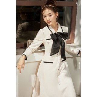 Váy be phối nơ đen Lep' 1VA02188BE