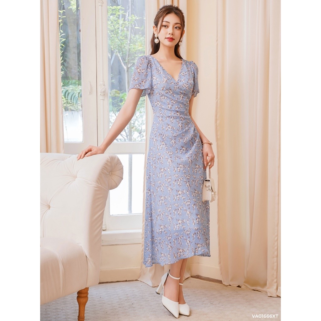 Váy xếp ly eo 1VA01666XT Lep'