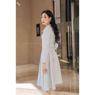 Set tweed cổ bẻ Lep' 1VA02217XT