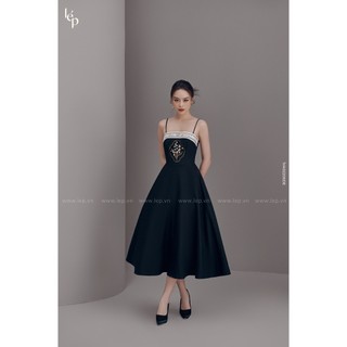 Set váy 2 dây thêu Lep' 1VA02206DE phối áo khoác AK085BE