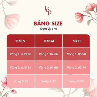 Váy buộc nơ cổ 1VA01669DO Lep'