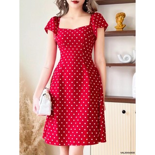 Váy chấm bi đỏ basic 1VALJ0049DO Lep'