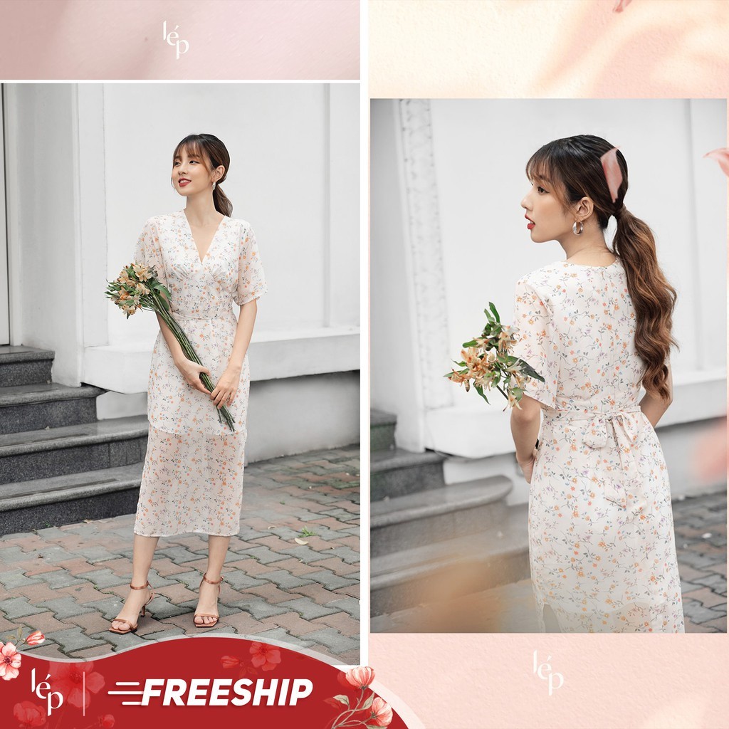 Váy Kimono buộc đai_1VA498BE_Lep'
