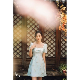 Váy vạt chéo cổ vuông_1VA577XT_Lep'