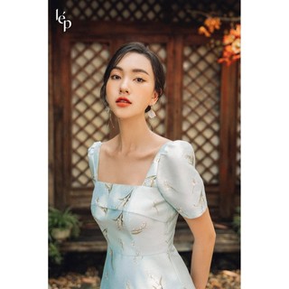 Váy vạt chéo cổ vuông_1VA577XT_Lep'
