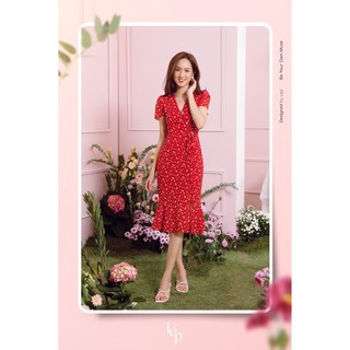 Váy wrap xẻ đuôi cá 3VA465DO Lep'