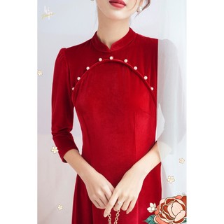 Áo dài Tú Châu_1AO052DO_Lep'