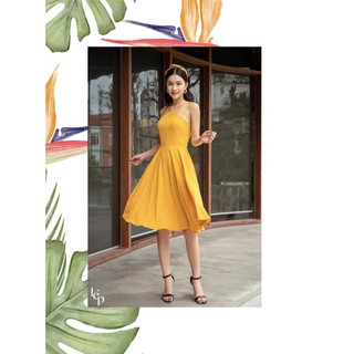 Váy cổ yếm 4 dây_1VA495VA_Lep'