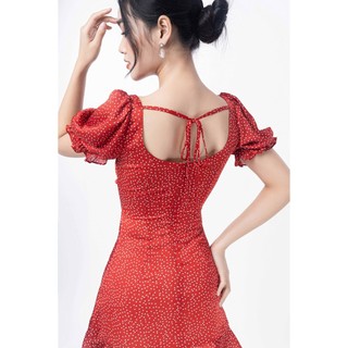 Váy nhún hở lưng_1VA871DO_Lep'