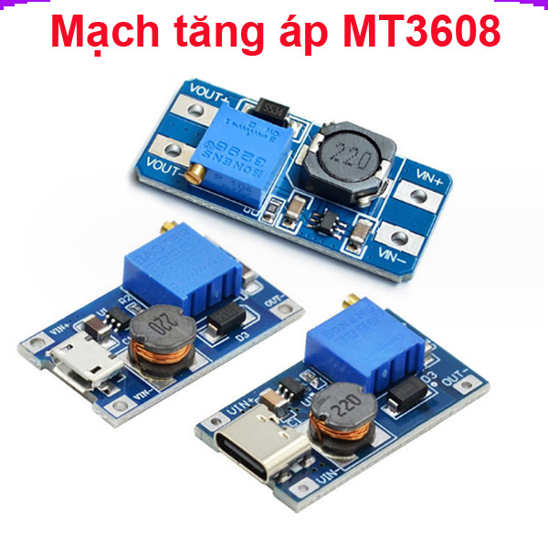 [Giá combo] (5 cái) Mạch tăng áp Mini 2A MT3608