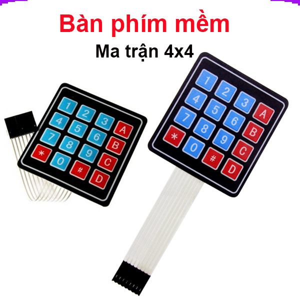 Bàn phím mềm ma trận 4x4