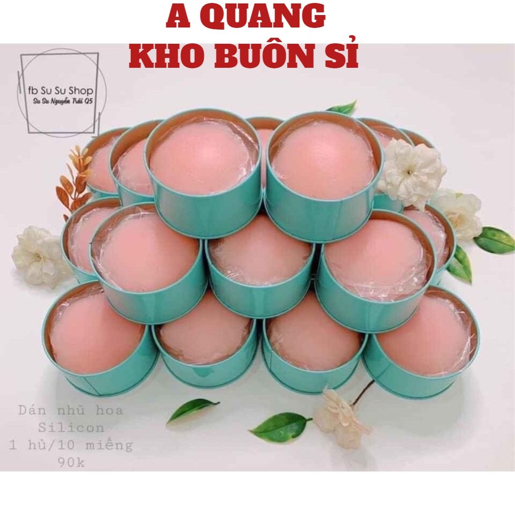 Hộp 5 cặp dán nhũ hoa silicon