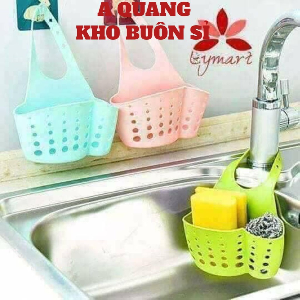 Giỏ treo vòi đựng giẻ rửa bát silicon