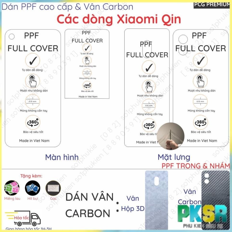 Dán PPF & Skin màu Carbon Xiaomi Duoqin3 Ultra (Qin 3 Ultra)/ qin 3 Pro/ Duoqin 2 Pro/ Qin F22 Pro,.