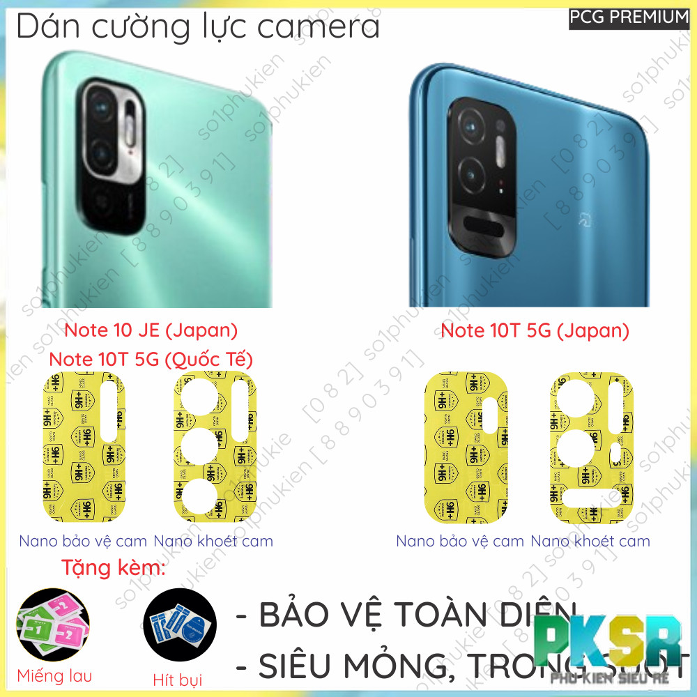 [Mua 1 tặng 1] Dán cường lực camera Xiaomi Redmi Note 10 JE (Japan)/ Note 10T 5G (Quốc Tế)/Note 10T 