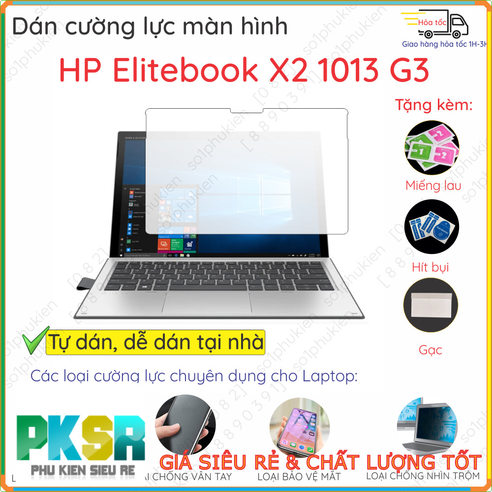 Dán màn hình cường lực HP Elite X2 1013 G3/ X2 1012 G2 G8/ X2 1012 G1/ Folio G1/ x2 G4 Pro 612 G1 2i