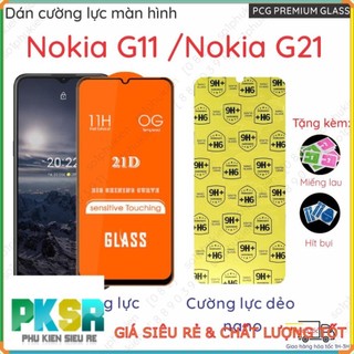 Kính cường lực full / dán cường lực màn hình Nokia G11 /Nokia G21 nano nano dẻo siêu mỏng trong suốt, nhám chống vân tay