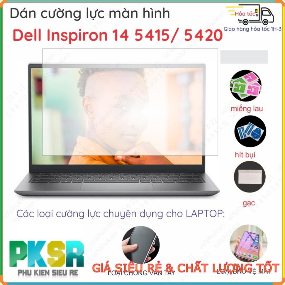 Dán màn hình cường lực laptop Dell Inspiron 14 5491 5440 5441 XP1 D0F3W MX570A 5445 5415 5420 5425 5