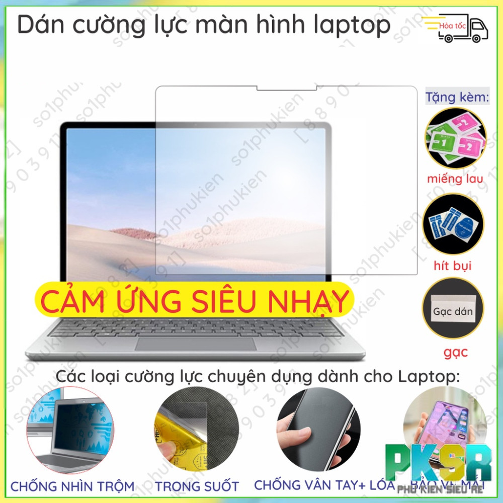Dán màn hình cường lực Surface Laptop Go/ Surface Laptop Go 2 12.4 in/ Surface Go/ Surface Go 2 nano