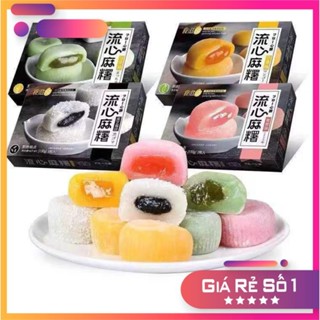 [LOẠI 1] BÁNH MOCHI KEM LẠNH 4 VỊ HOA QUẢ - SIÊU NGON MỀM THƠM, HỘP ĐẸP -1 HỘP 150G