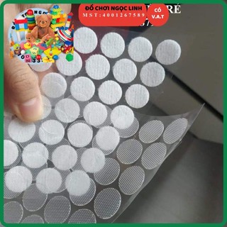 [KEO TRONG] 100 cặp nhám gai tròn trắng 1.5 cm
