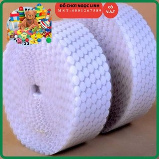 [KEO TRONG] 100 cặp nhám gai tròn trắng 1.5 cm