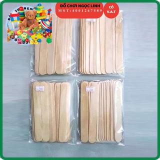 [GIÁ SỈ HCM] Que kem gỗ que làm nhà gỗ đè lưỡi (gói 100g)
