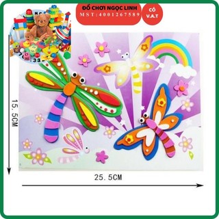 Tranh dán xốp khổ a4