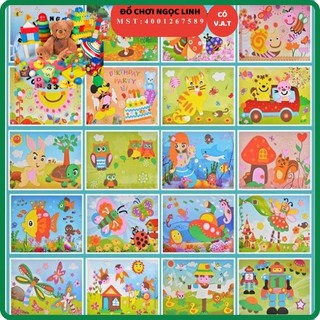 Tranh dán xốp khổ a4