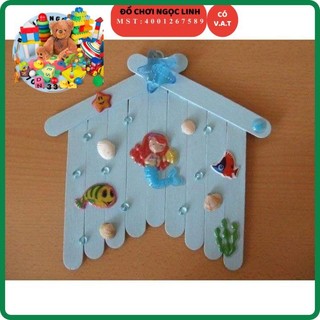 Que kem màu ( 50 que ) - Que đè lưỡi - 15x2 cm