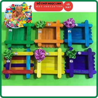 Que kem màu ( 50 que ) - Que đè lưỡi - 15x2 cm