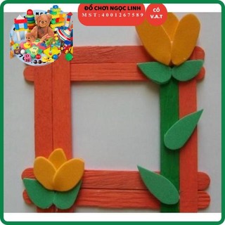 Que kem màu ( 50 que ) - Que đè lưỡi - 15x2 cm