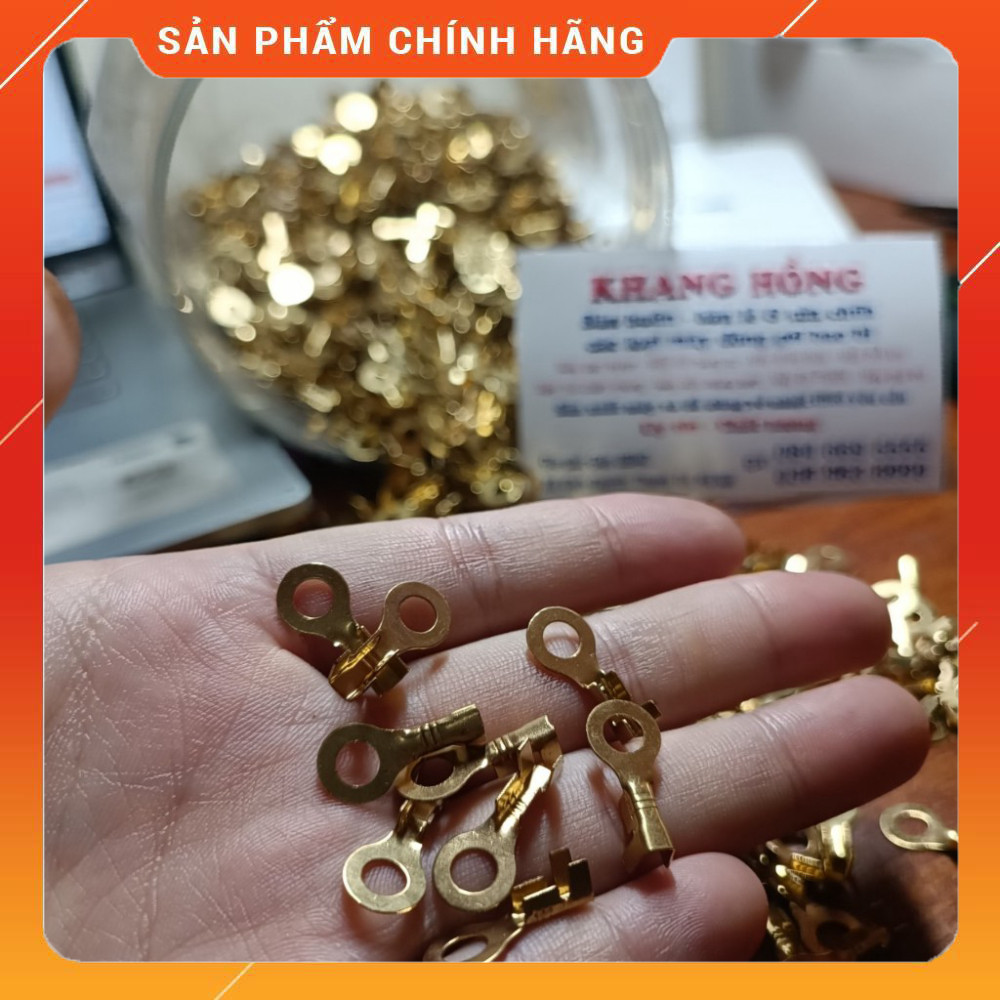 Combo 10 đầu cốt 2mm cho dây hàn miệng túi 2mm loại tốt bằng đồng - MĐG KHANG HỒNG