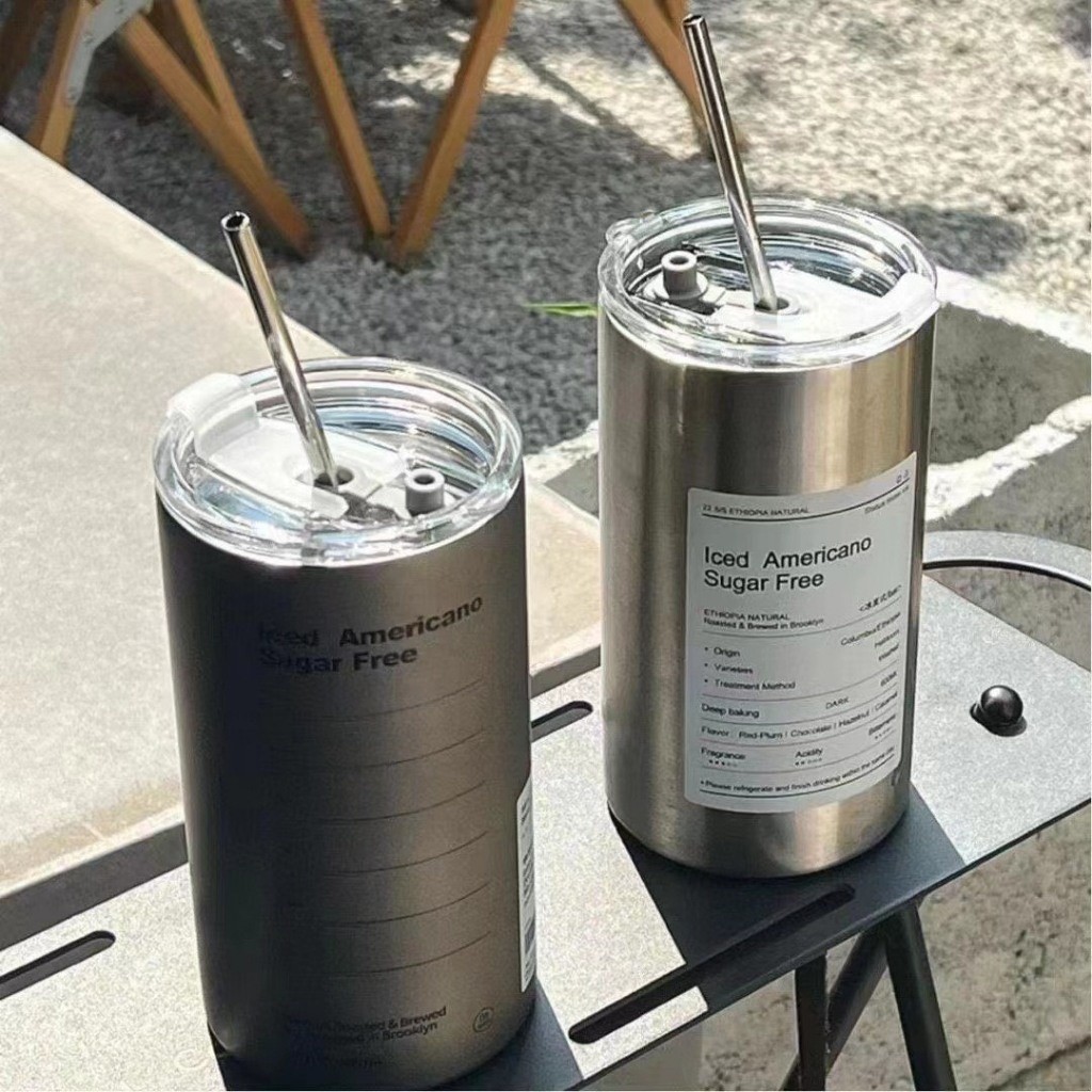 Ly Giữ Nhiệt Iced Americano Sugar Free 600ml, Inox 304 cao cấp không gỉ, giữ nhiệt tới 12 tiếng
