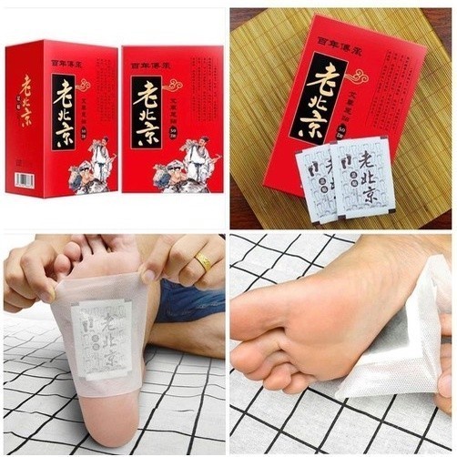 Hộp 50 miếng dán chân thải độc, miếng dán chân  ngải cứu kích thích huyệt đạo loại bỏ tập chất qua gan lòng bàn chân