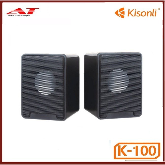 Loa 2.0 Kisonli K100 - Jack 3.5mm và USB