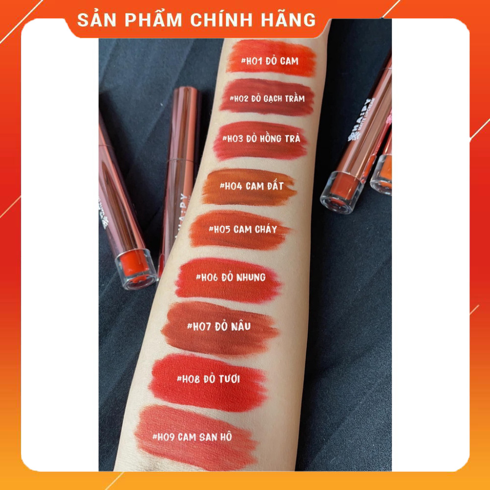 [HÀNG CHÍNH HÃNG] Son Hapy Mini Garden Hapy Matte Lipstick Siêu mịn lì, không lem, không trôi 3.5ML | BigBuy360 - bigbuy360.vn