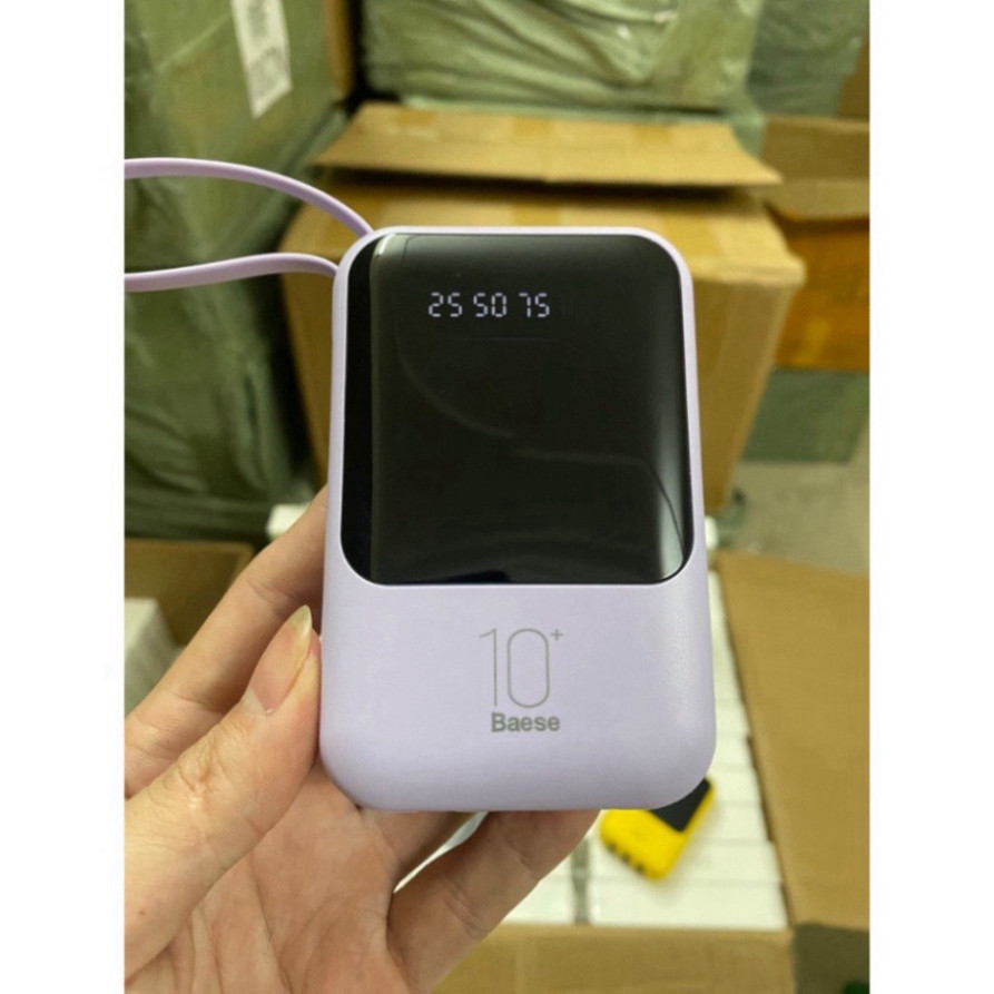 Sạc dự phòng Baese 10000mah, sạc nhanh pin mini dung lượng lớn có sẵn nhiều dây sạc tiện dụng  HOT | BigBuy360 - bigbuy360.vn