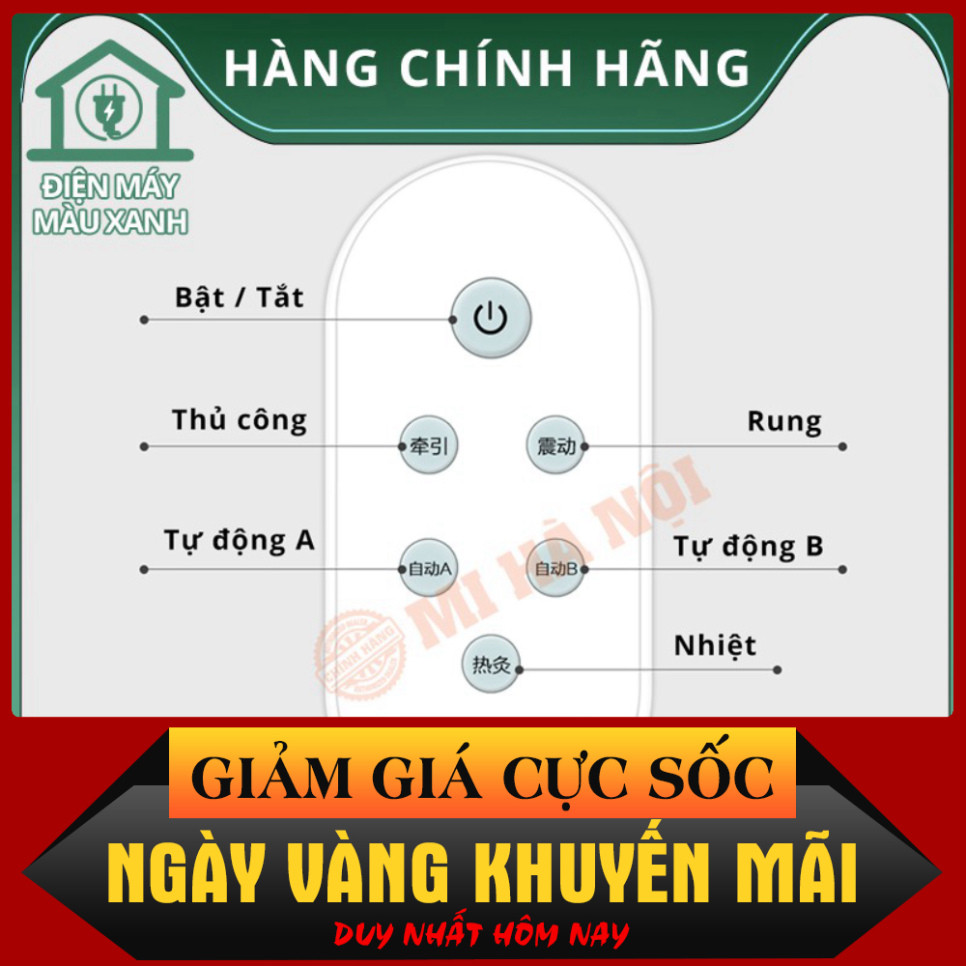nhắn tin để freeship- Máy massage lưng, eo Xiaomi Momoda SX351