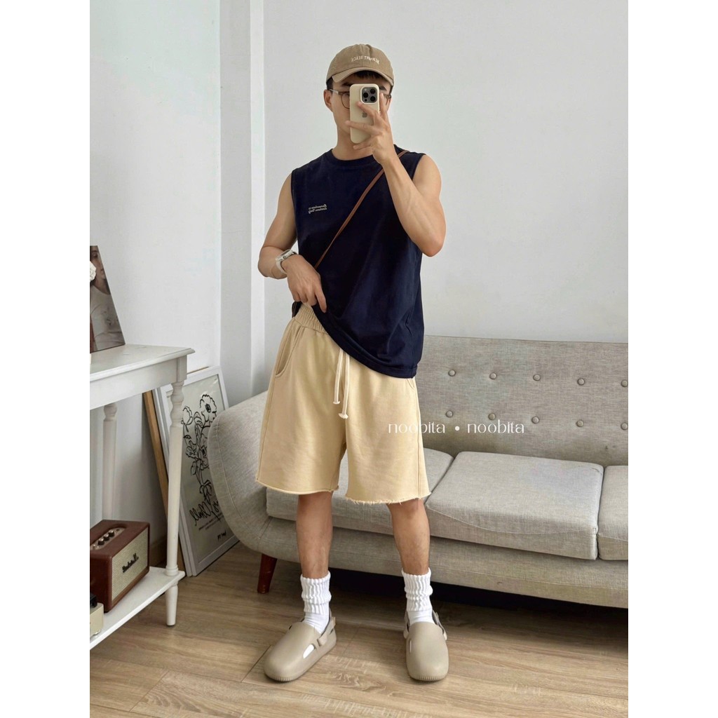 NOOBITA - Quần shorts thun lưng chun 8196