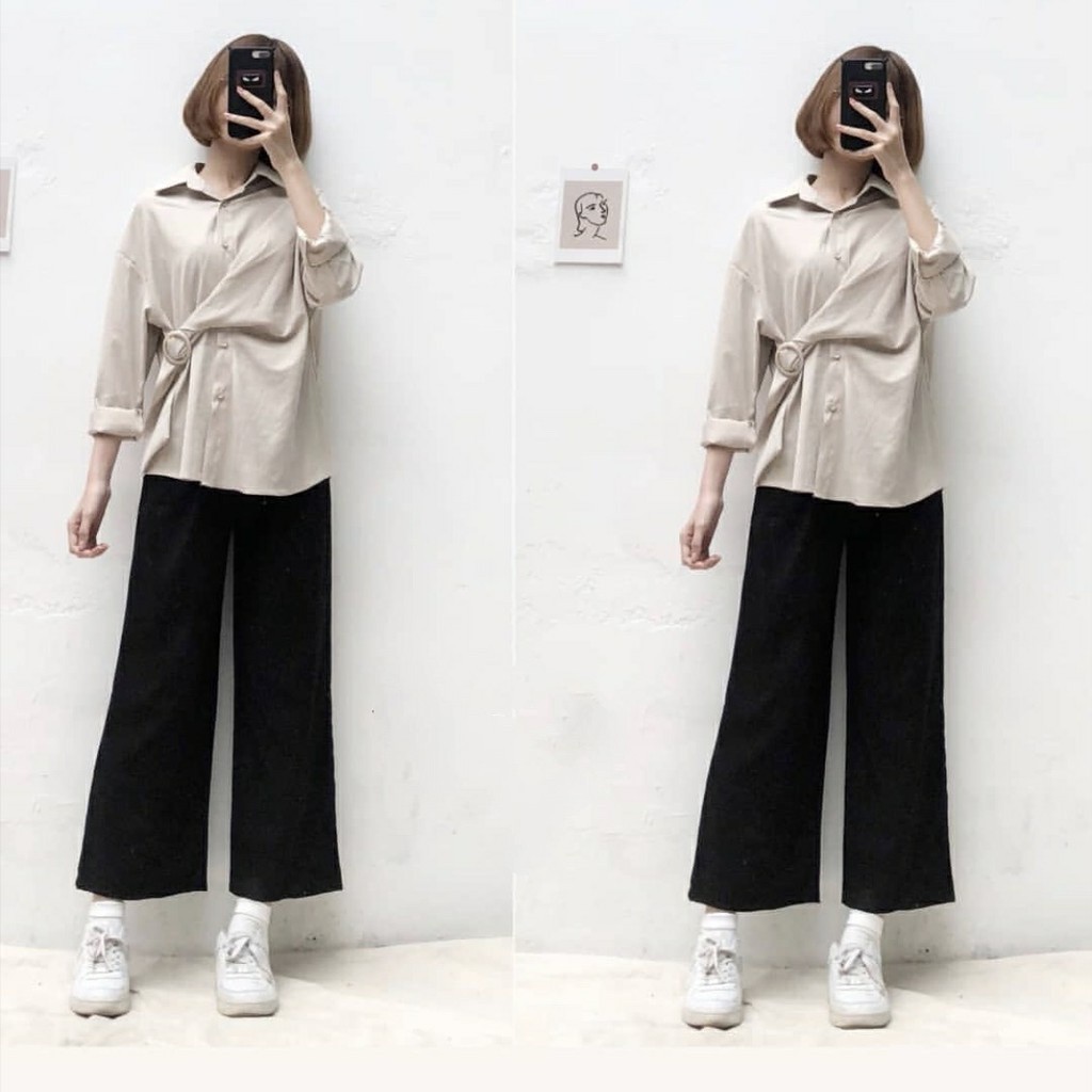 QUẦN CULLOTES DÀI ỐNG RỘNG
