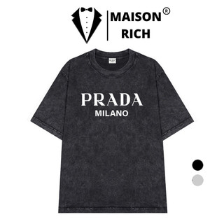 Áo Thun Wash Maison Rich Premium Tee Prada Milano