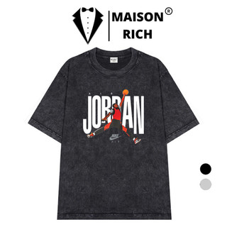  Áo Thun Wash Maison Rich Premium Nike Air Jordan Crew 