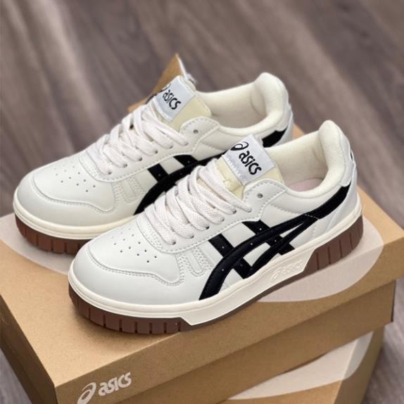 Giày thể thao asics court mz TRENDLUXE màu xám đế nâu tăng chiều cao