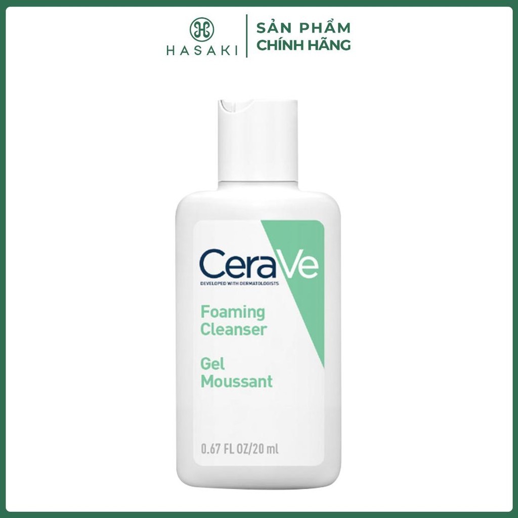 [Mini] Sữa Rửa Mặt CeraVe Cho Da Thường Đến Da Dầu 30ml Hasaki Sản Phẩm Chính Hãng