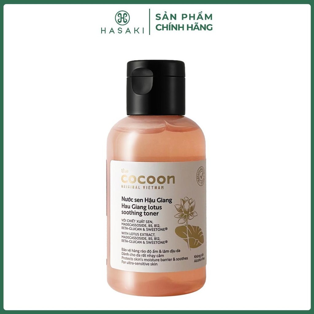 [DEAL SỐC] Nước Cân Bằng Cocoon Sen Hậu Giang Làm Dịu Da Nhạy Cảm 140ml Hasaki