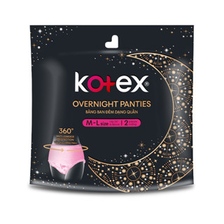 Băng Vệ Sinh Kotex Đêm Dạng Quần Size M-L 2 Miếng Hasaki Sản Phẩm Chính Hãng