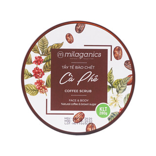 Tẩy Tế Bào Chết Milaganics Cà Phê Sáng Da, Mờ Thâm 280g - Hasaki - Hàng Chính Hãng