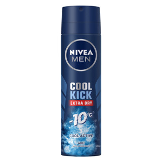 Xịt Khử Mùi Cho Nam Nivea Men Cool Kick Mát Lạnh 48H 150ml