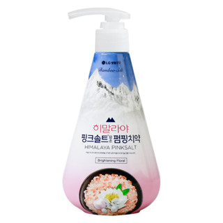 Kem Đánh Răng Bamboo Salt Hương Hoa Bạc Hà Sáng Răng Himalaya Pink Salt Pumping Toothpaste - Brightening Floral 285g